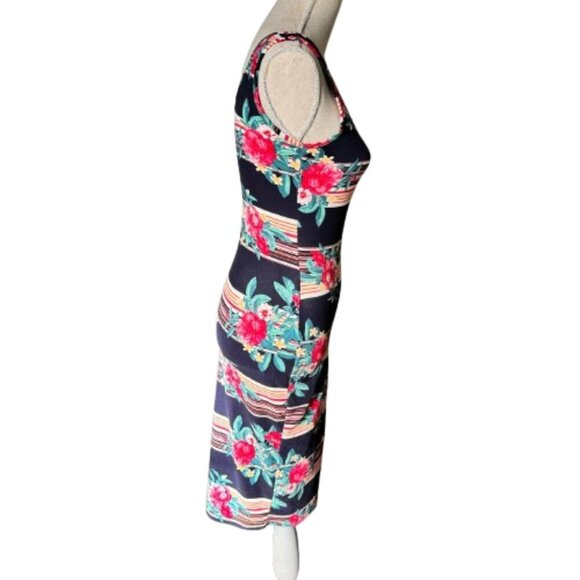 PLANET GOLD Stretchy Bodycon Midi Dress - Size Small - Picture 5 of 7